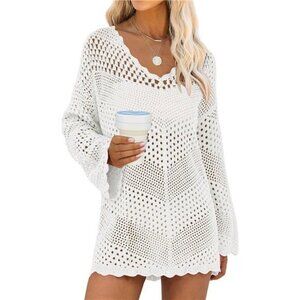Women Swimsuit Crochet Swim Cover Up Summer Bathing Suit Swimwear